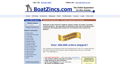 Desktop Screenshot of boatzincs.com